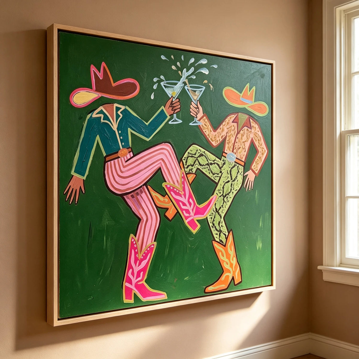 Western Pop Art｜Emerald Cocktail Frolic