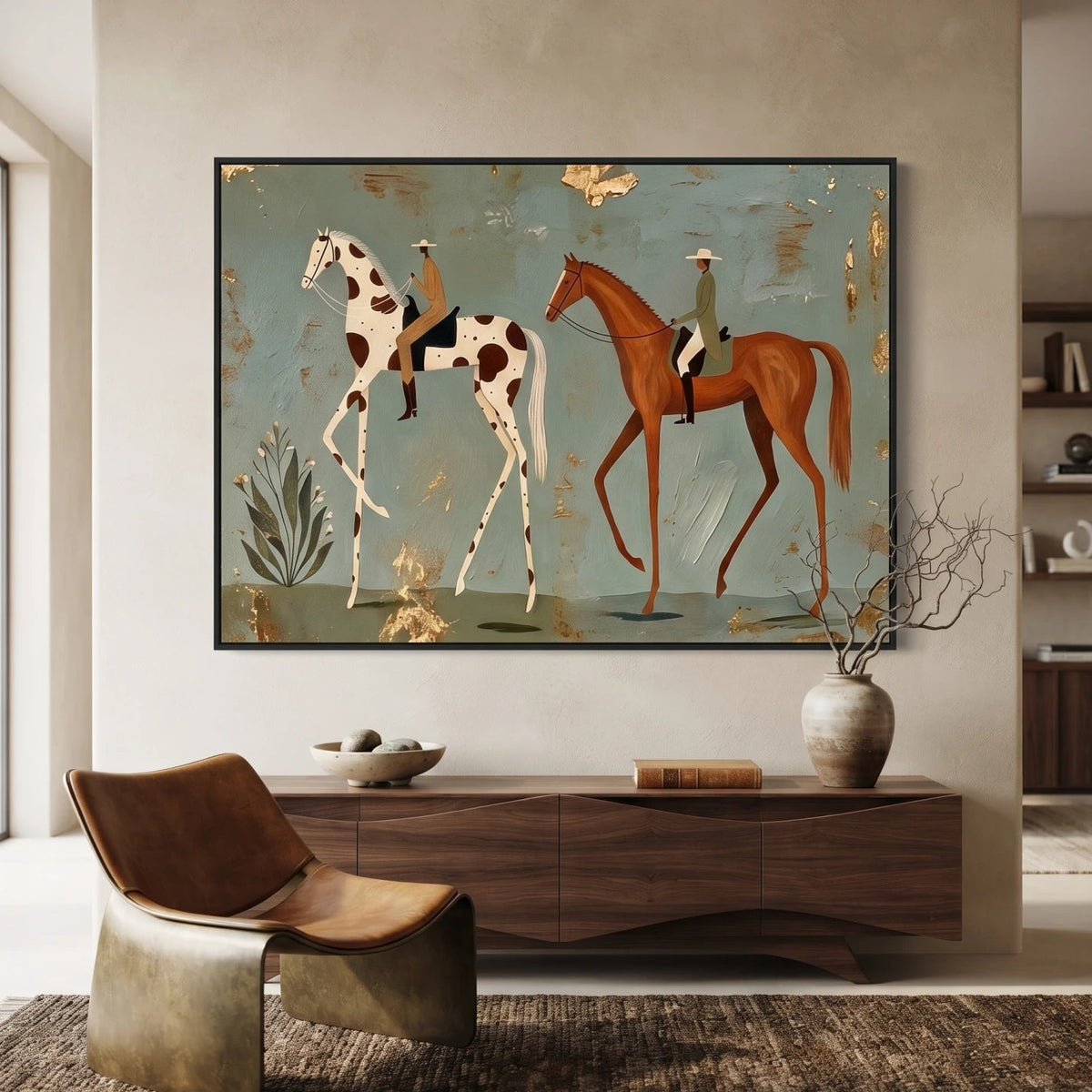 Vintage Americana Art｜Gilded Crossing