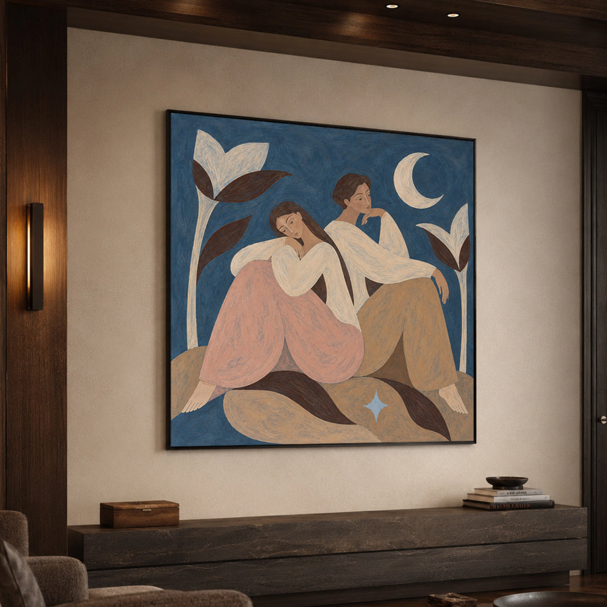 Modern Folk Art｜Moonlit Togetherness