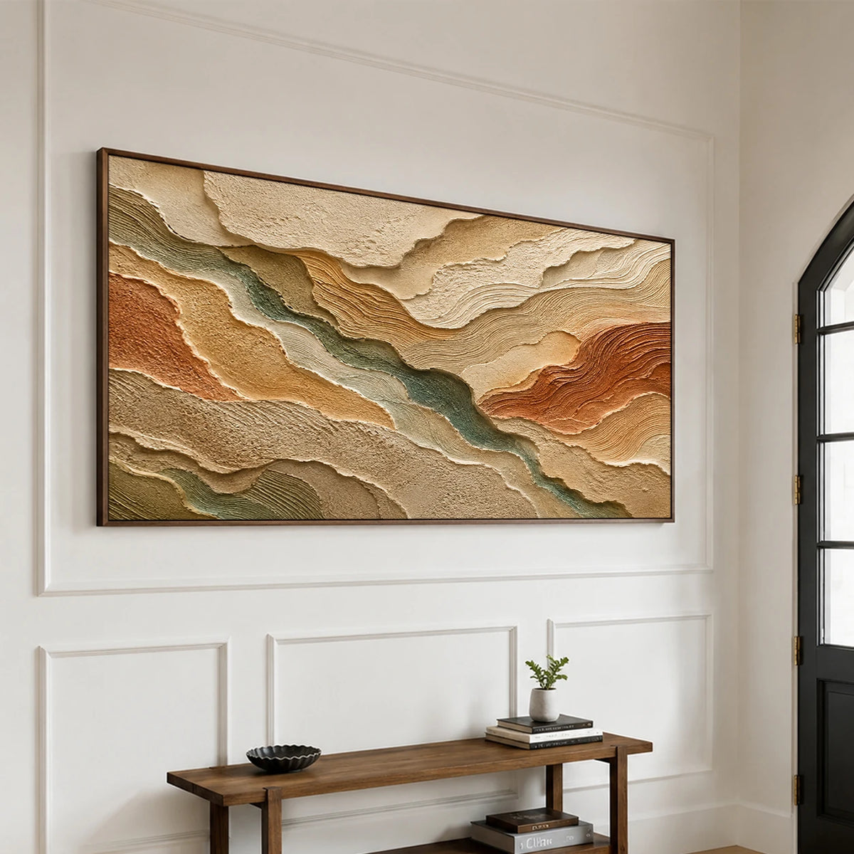 Textured & Impasto Art｜Canyon Moss Layers