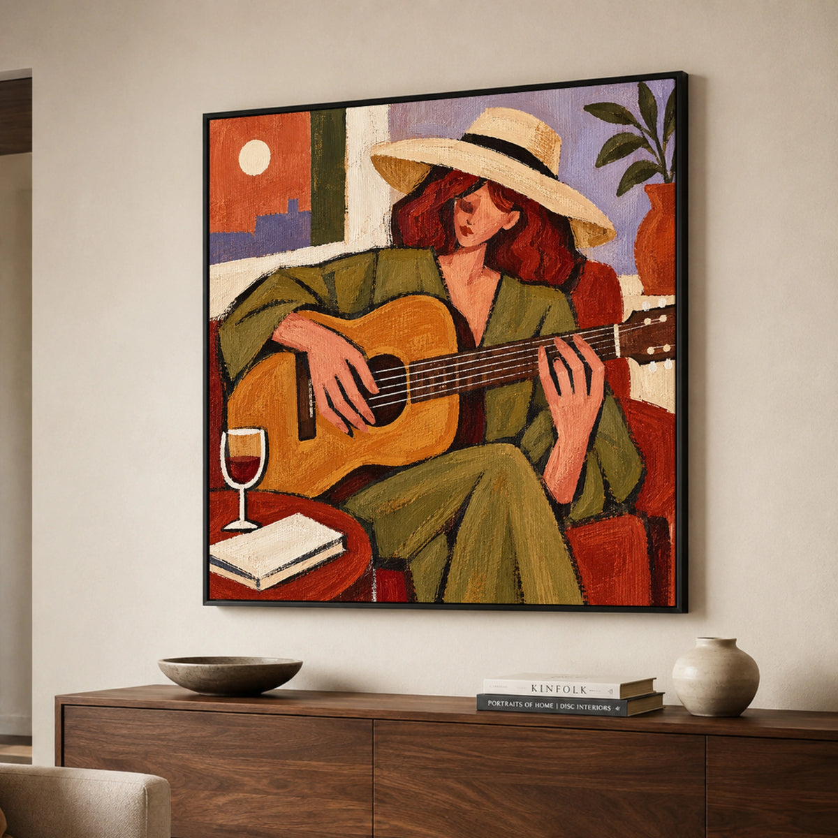 Modern Folk Art｜Golden Hour Guitarist