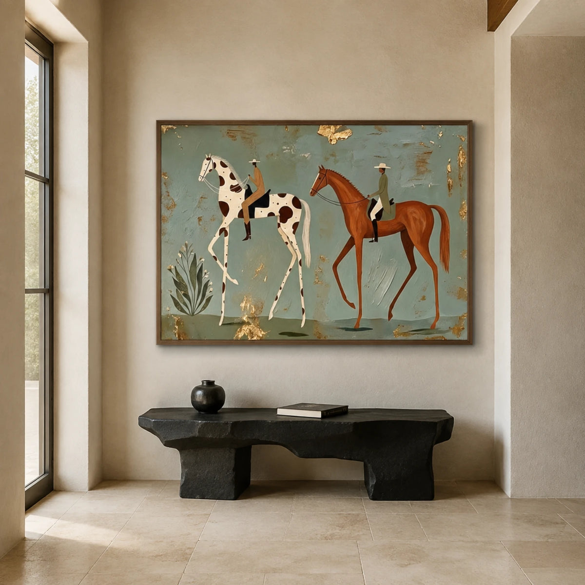 Vintage Americana Art｜Gilded Crossing