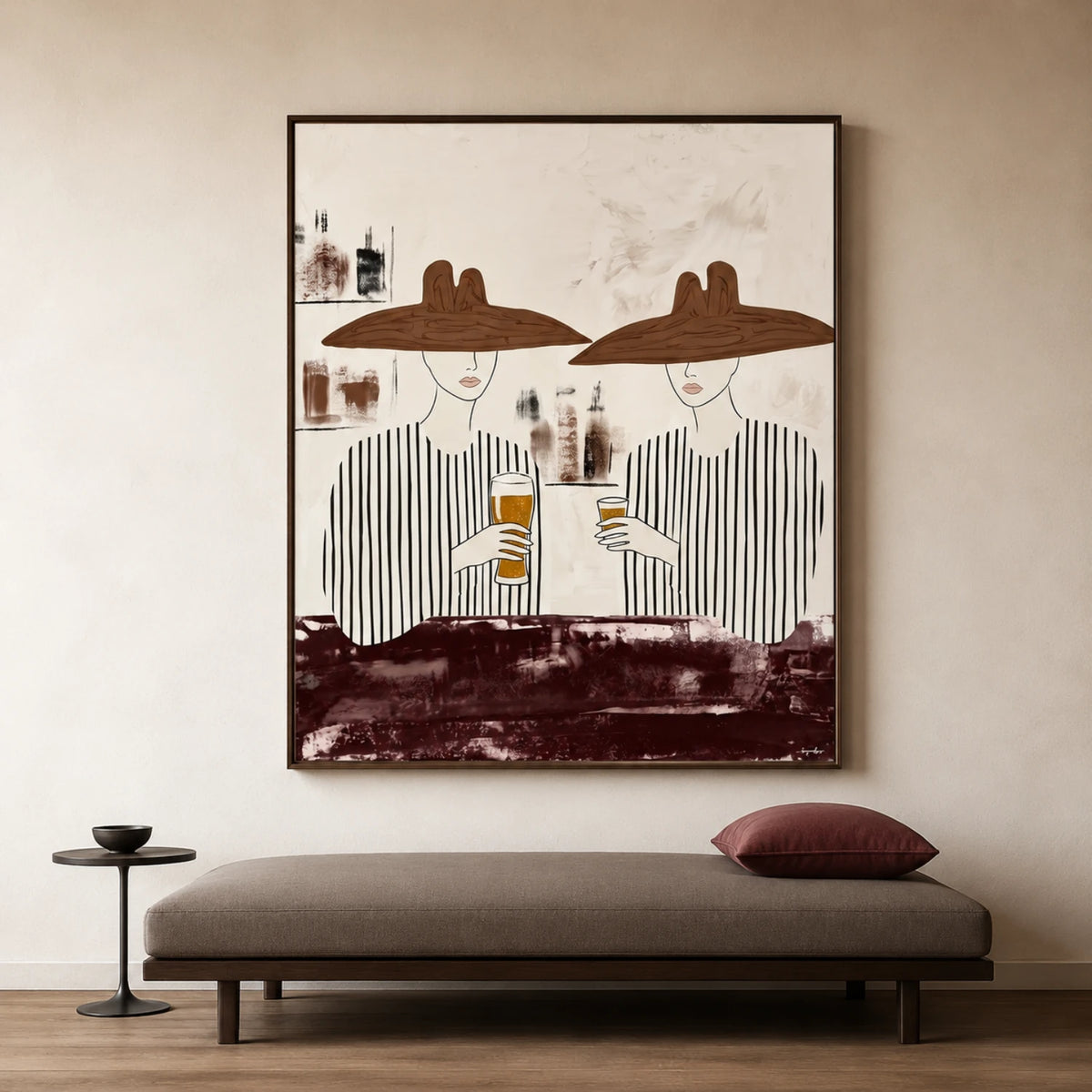 Vintage Americana Art｜Midnight Toast