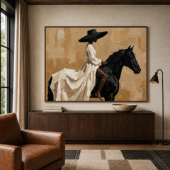 Vintage Americana Art｜Obsidian Grace