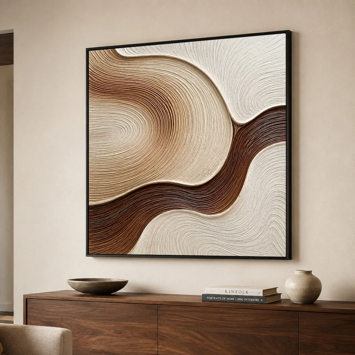 Textured & Impasto Art｜Organic Flow in Earth Tones