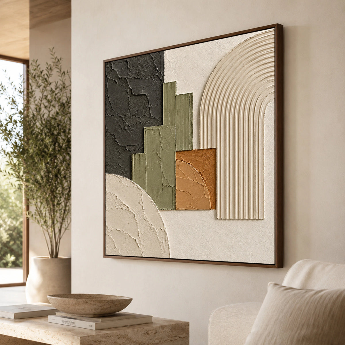 Textured & Impasto Art｜Organic Geometric Harmony