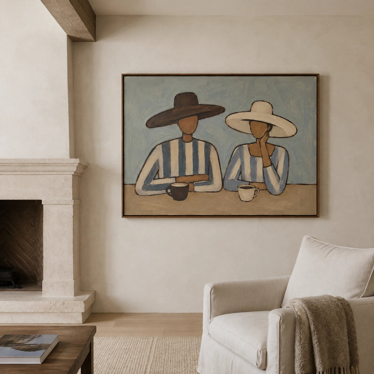 Vintage Americana Art｜A Quiet Afternoon Together