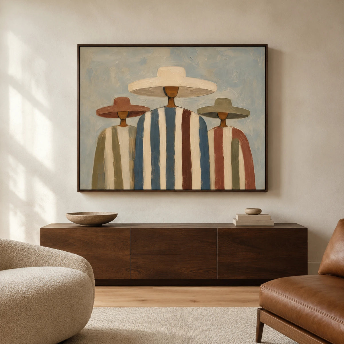 Vintage Americana Art｜Three Horizons