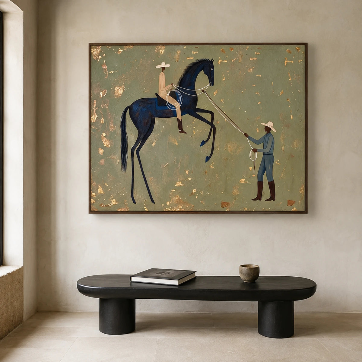 Vintage Americana Art｜Gilded Rein