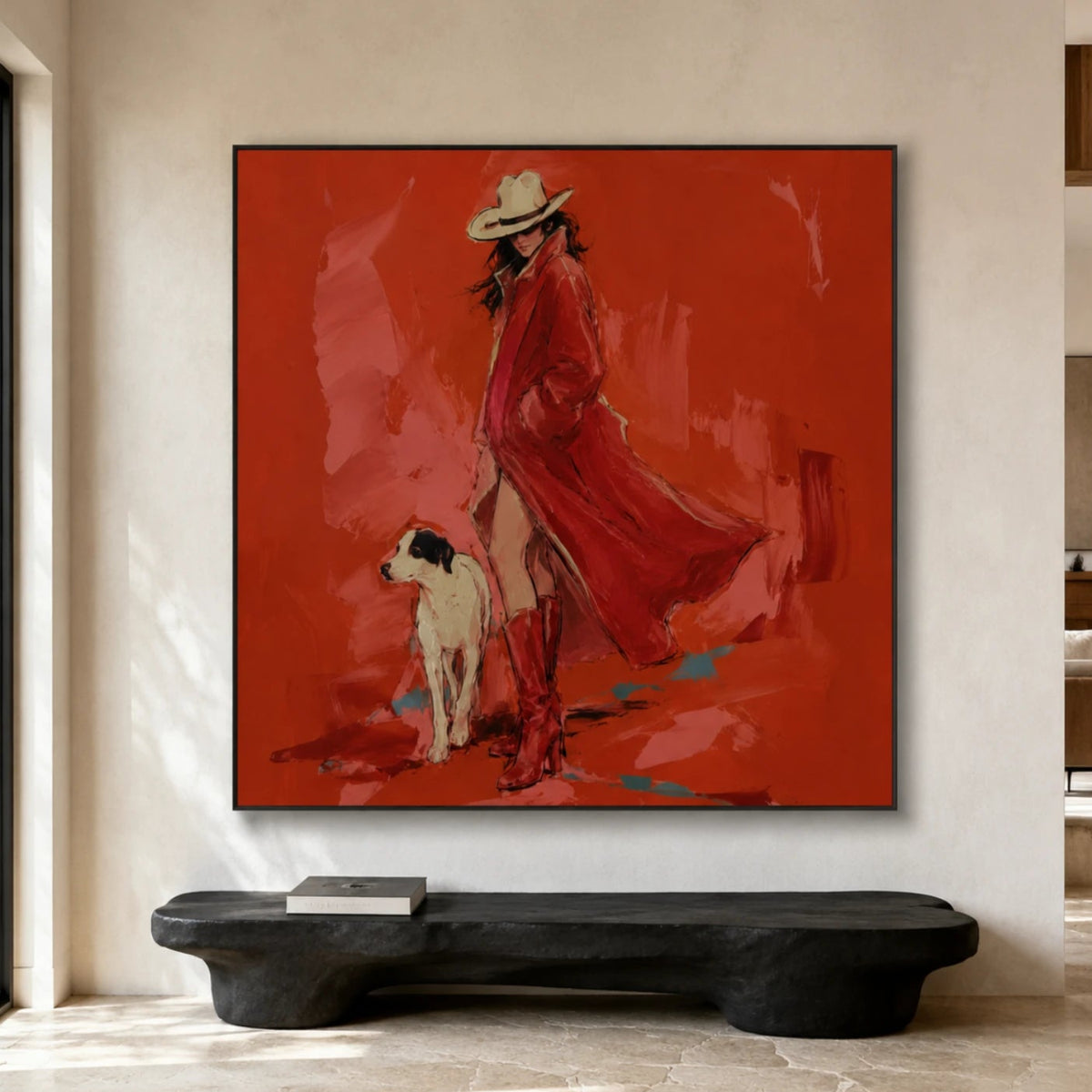 Western Pop Art｜Scarlet Prairie Stride