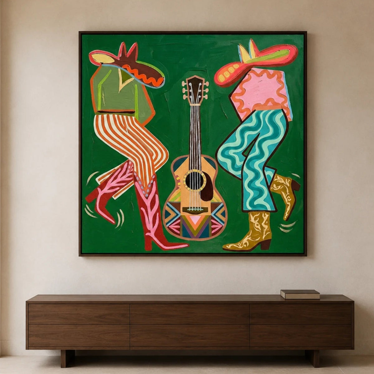 Western Pop Art｜Vivid Green Fiesta