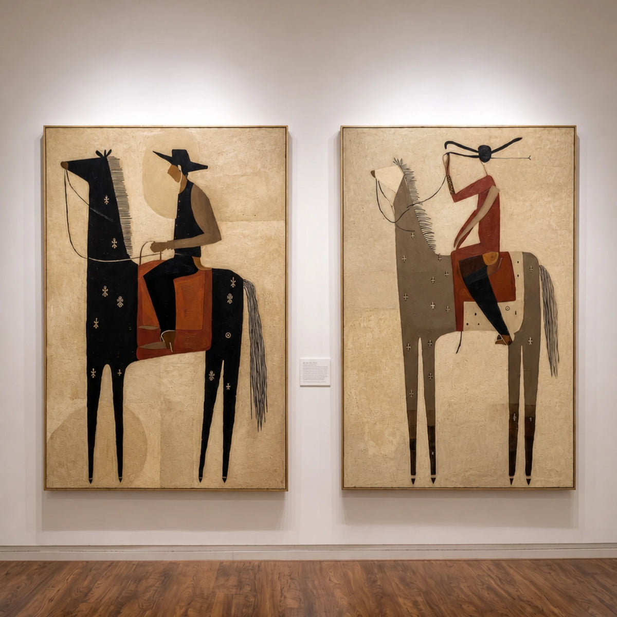 Vintage Americana Art｜Frontier Pair