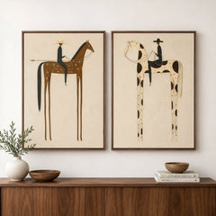 Vintage Americana Art｜Wildland Duo