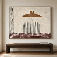 Vintage Americana Art｜Shadowed Poise