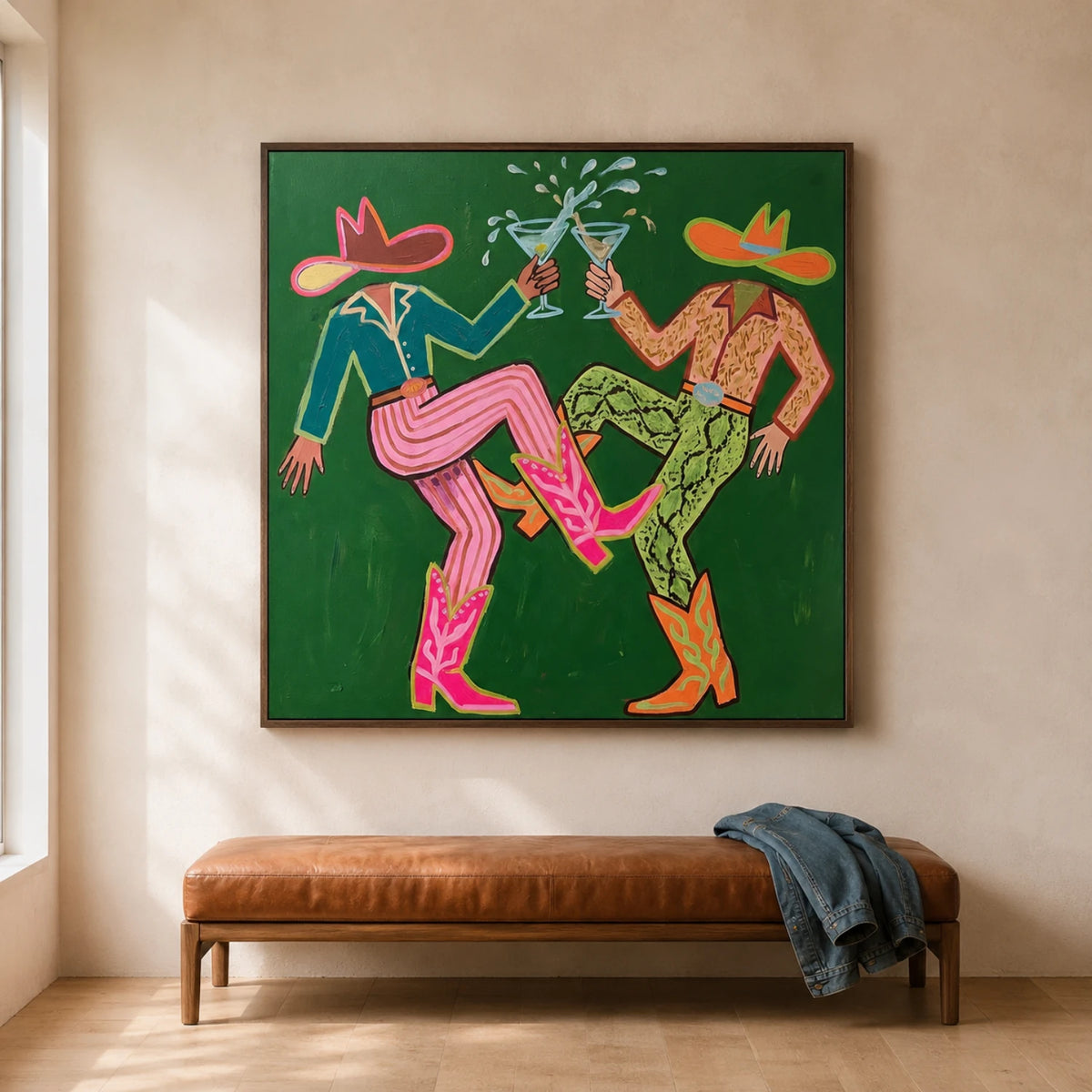 Western Pop Art｜Emerald Cocktail Frolic
