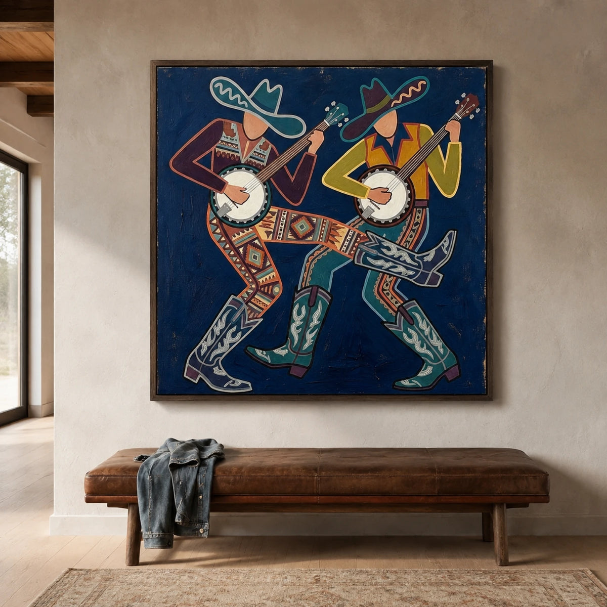 Western Pop Art｜Blue Ranch Rhythm
