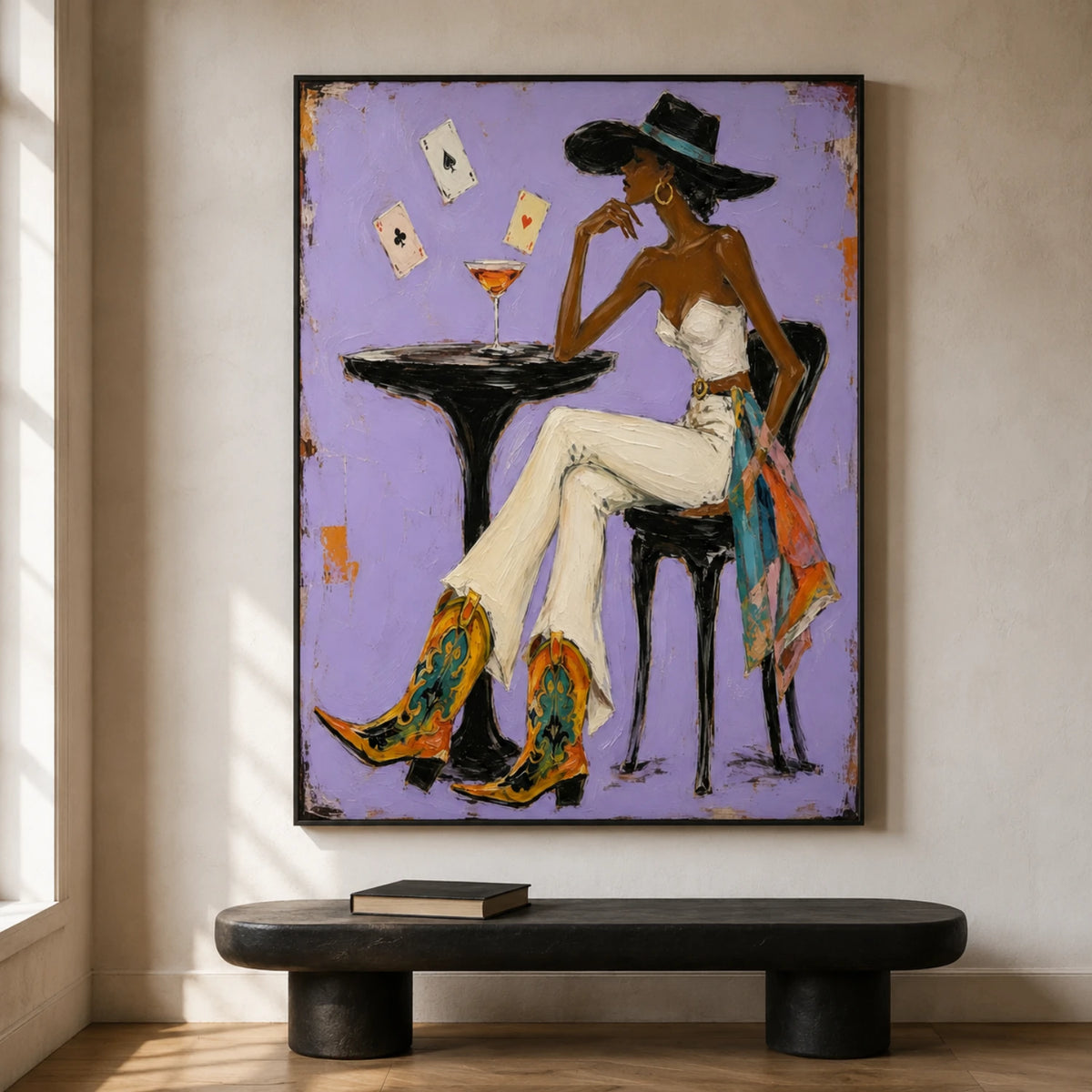 Western Pop Art｜Lavender Solitaire Hour