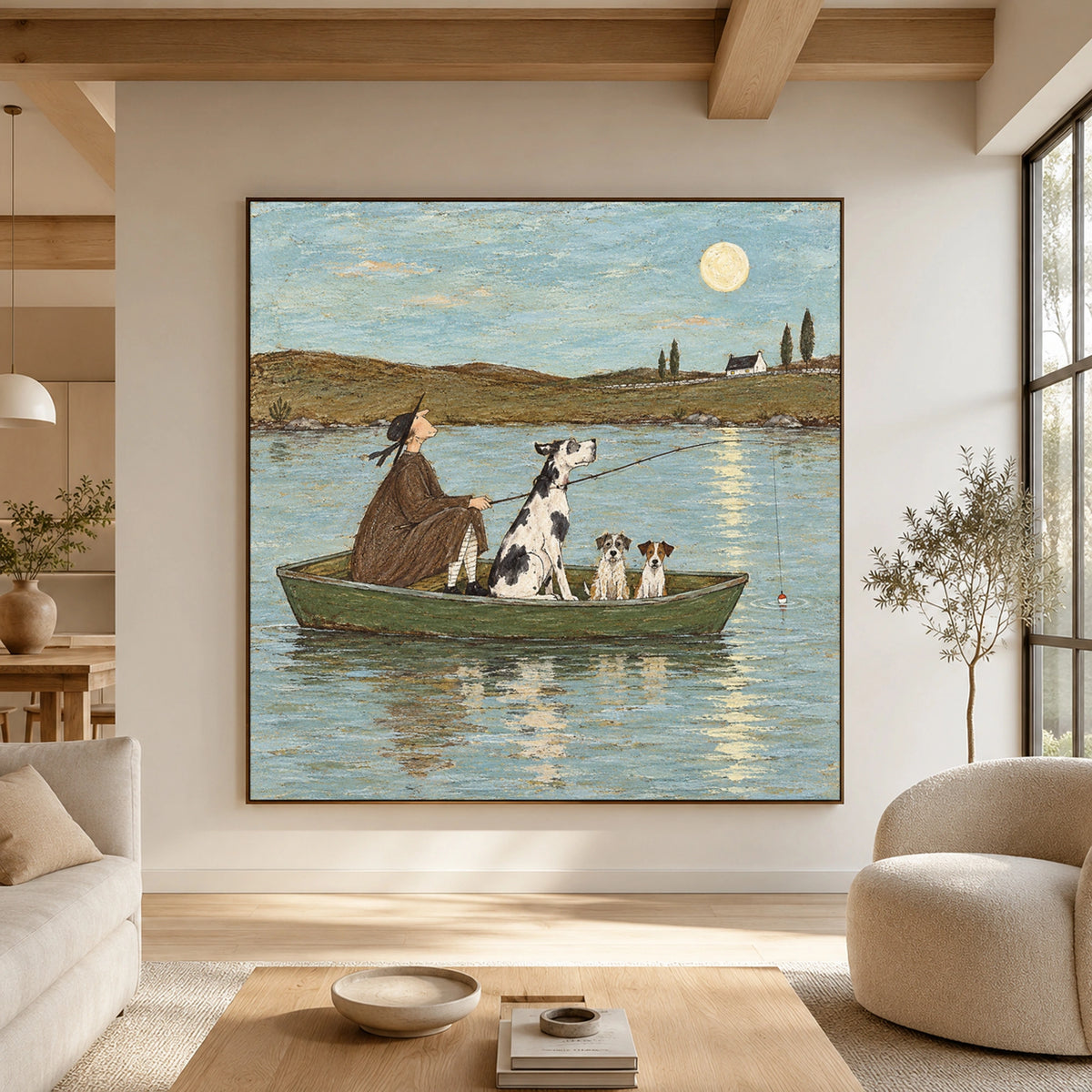 Modern Folk Art｜Moonlit River Companions