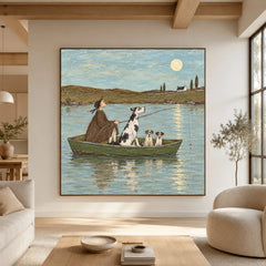 Modern Folk Art｜Moonlit River Companions