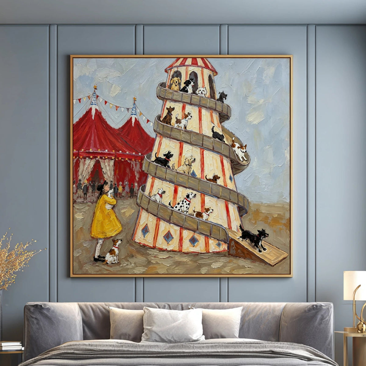 Modern Folk Art｜Carnival Dog Parade