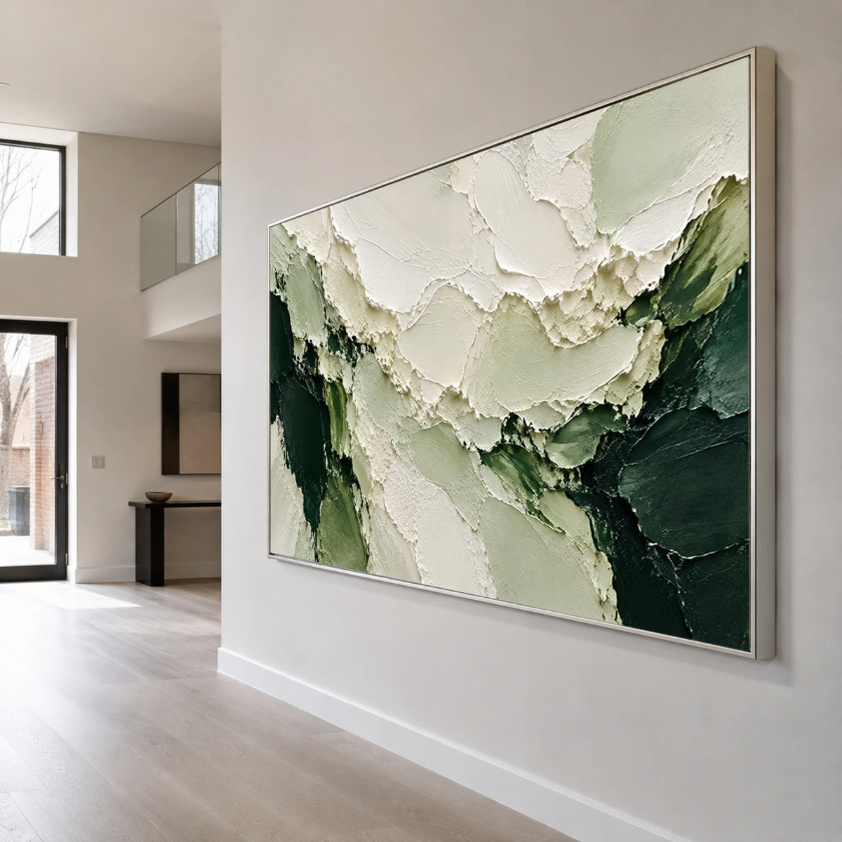 Textured & Impasto Art | Forest Mist Depths