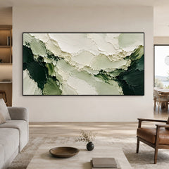 Textured & Impasto Art | Forest Mist Depths