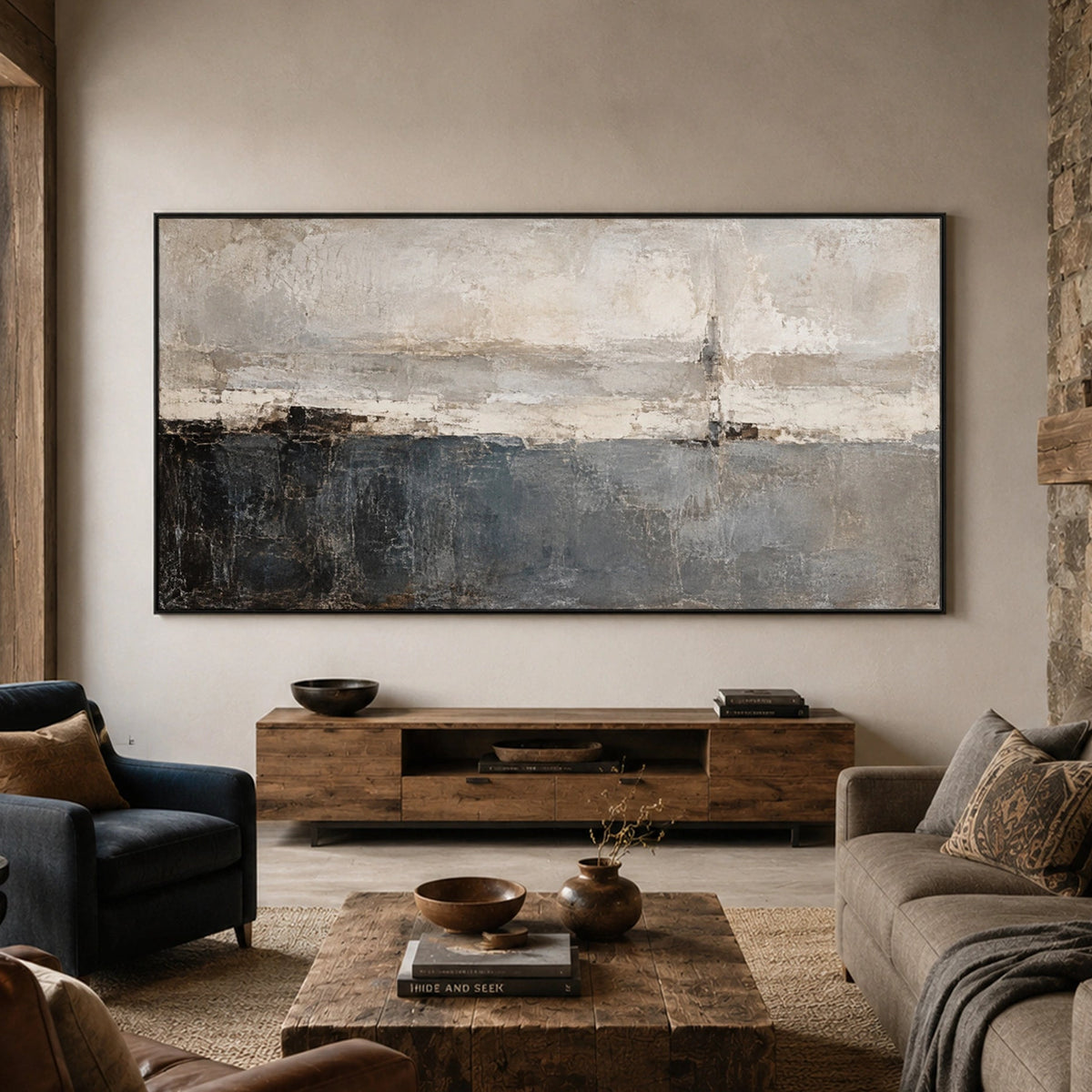 Textured & Impasto Art | Coastal Shadow Layers