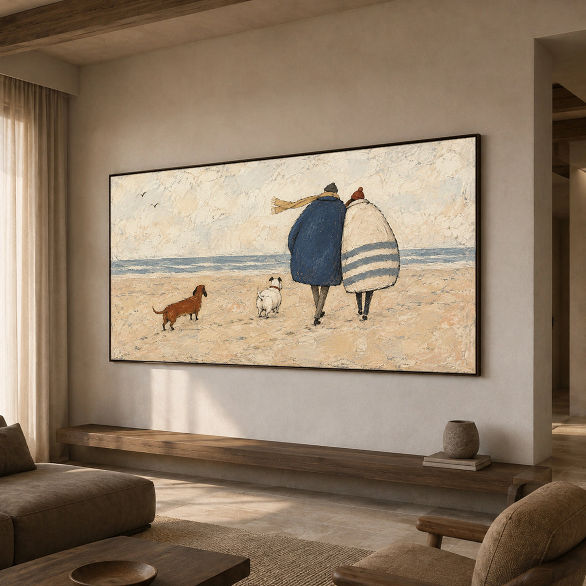 Modern Folk Art  | Coastal Walk Together