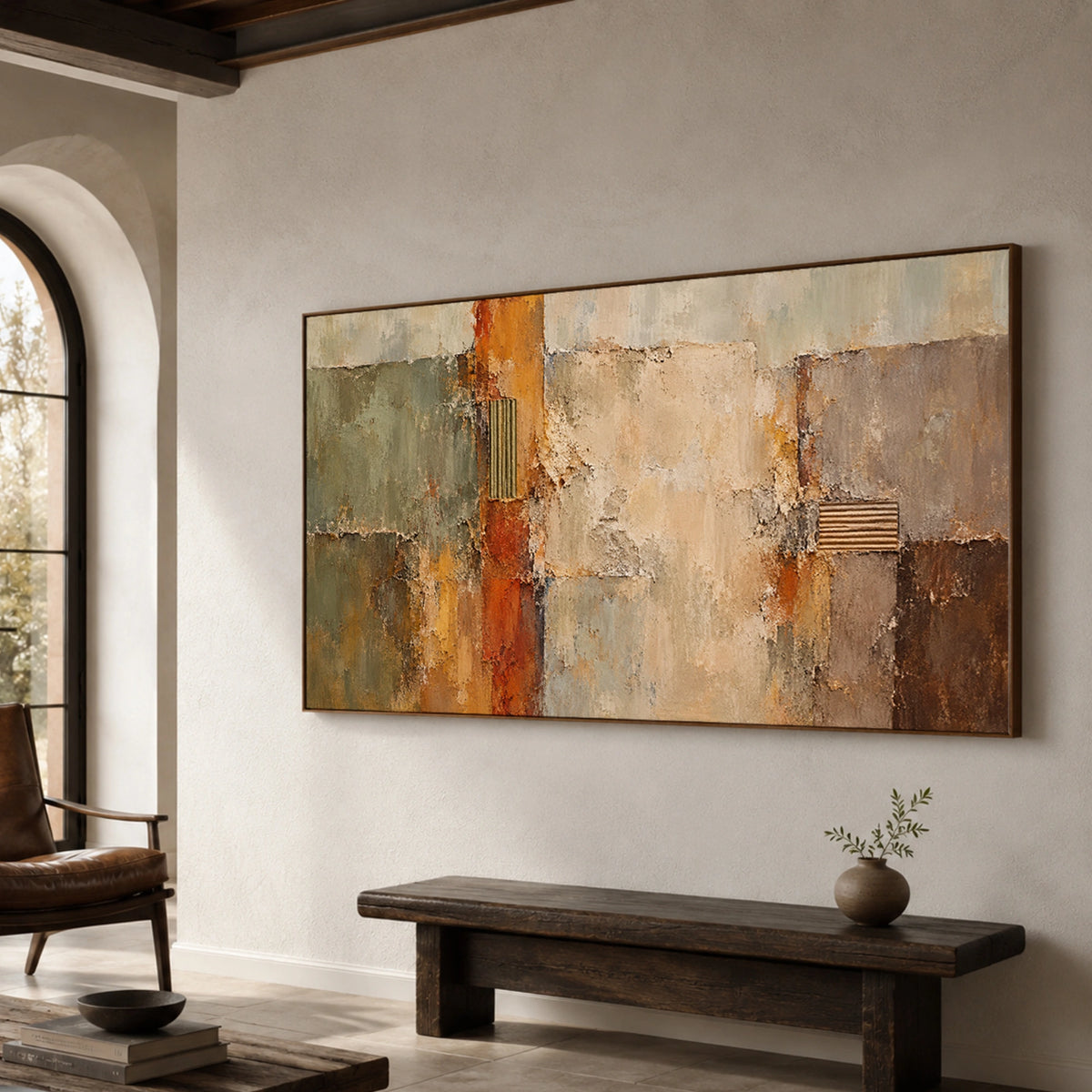 Textured & Impasto Art | Rustic Abstract Layers