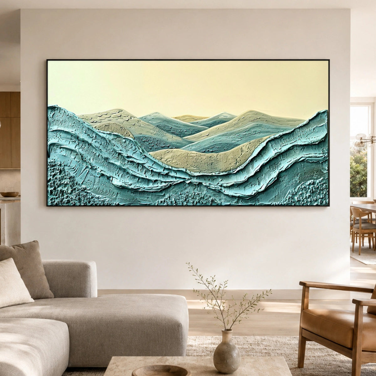 Textured & Impasto Art | Coastal Layered Horizons