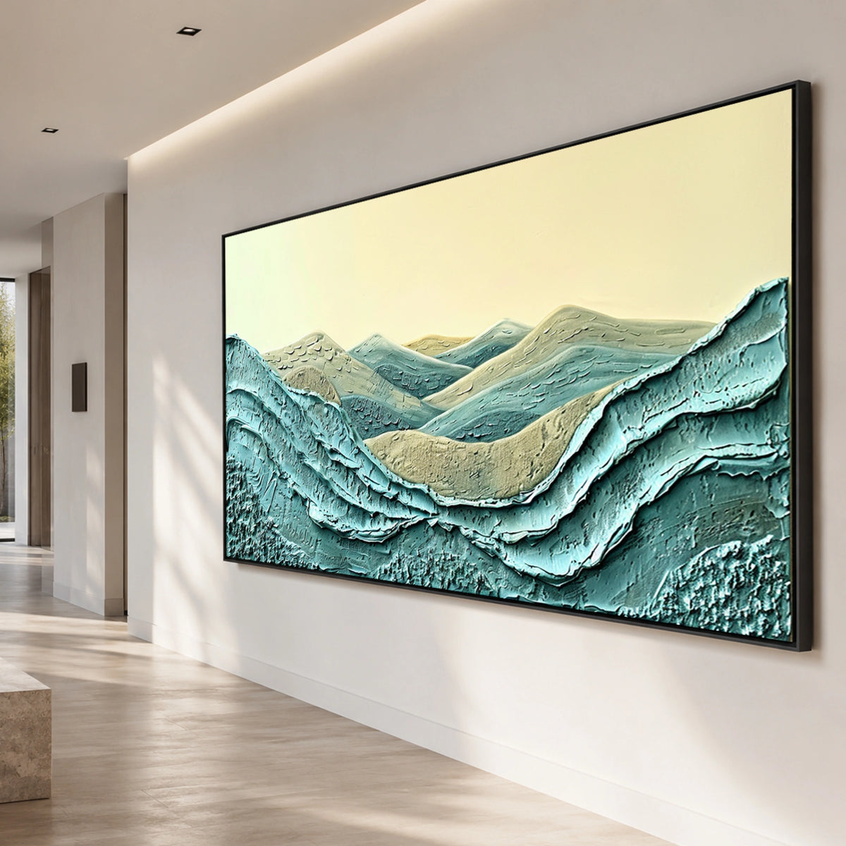 Textured & Impasto Art | Coastal Layered Horizons