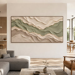 Textured & Impasto Art | Sage Canyon Flow