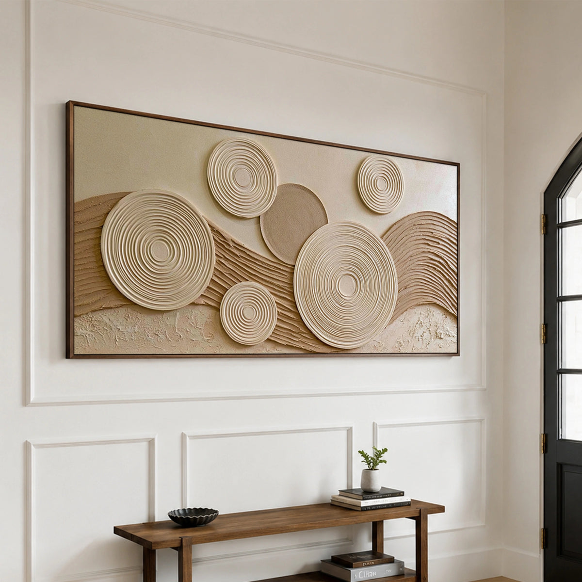 Textured & Impasto Art | Organic Sandstone Circles