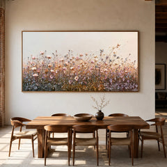 Textured & Impasto Art | Delicate Wildflower Meadow