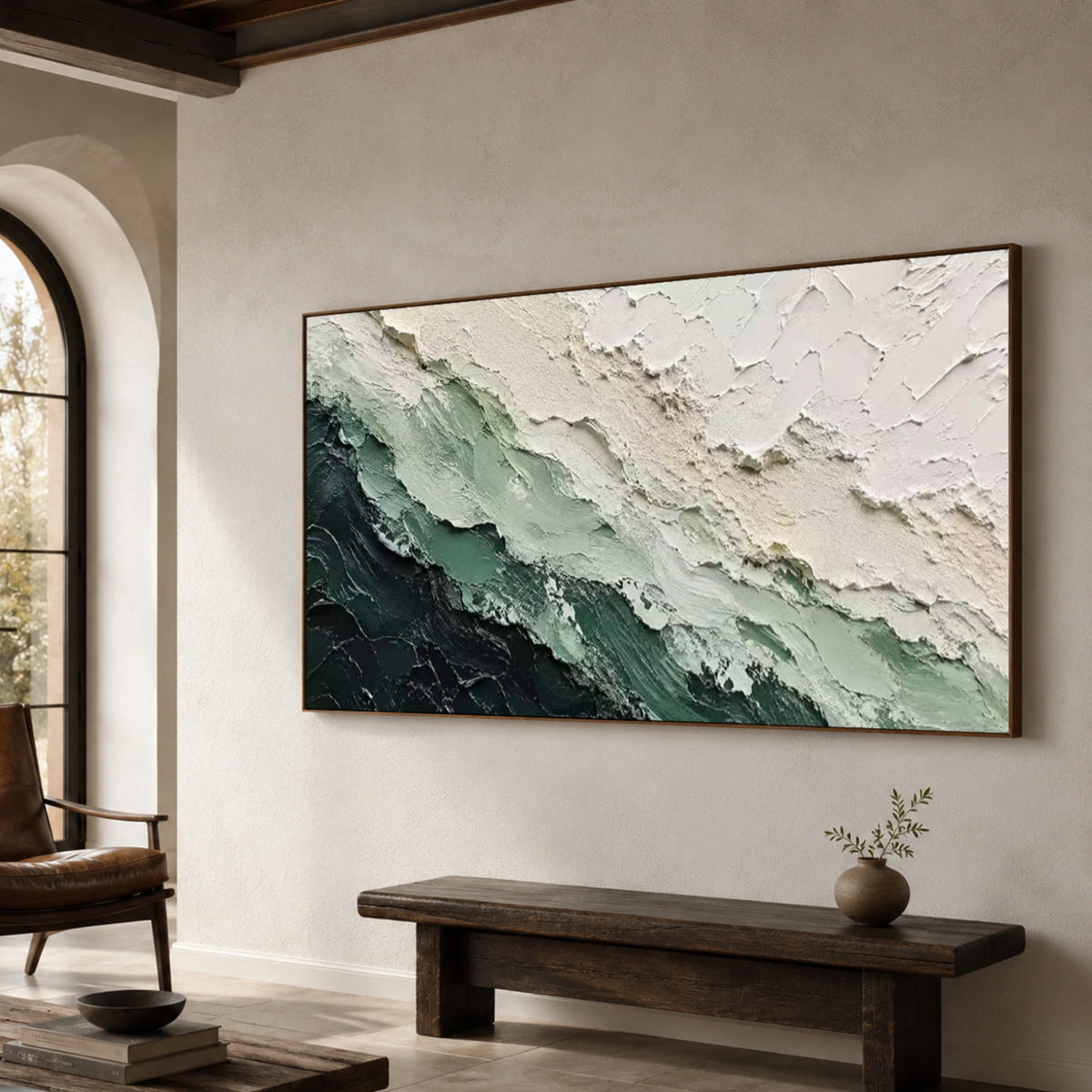 Textured & Impasto Art | Deep Ocean Layers