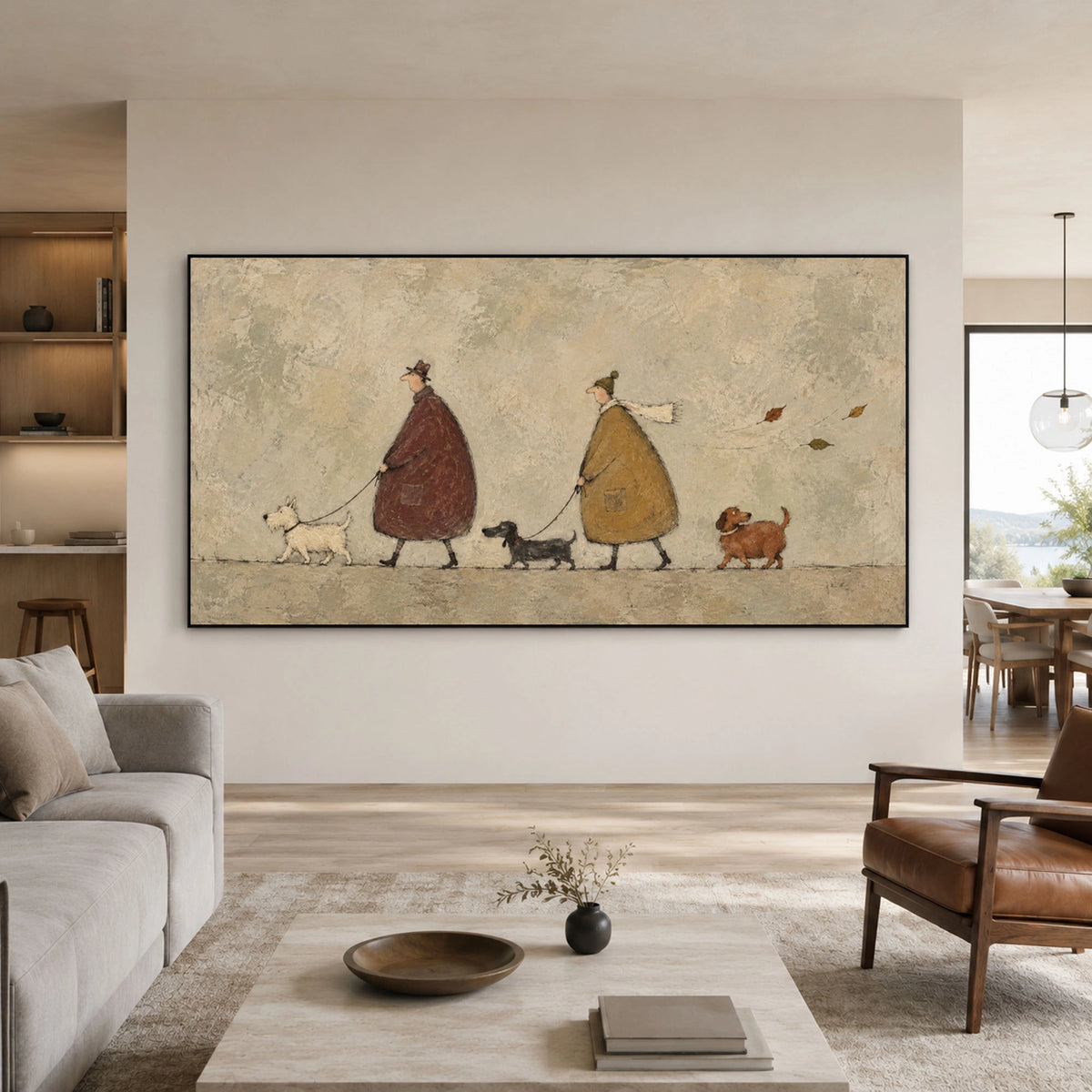 Modern Folk Art  | Autumn Walk Companions