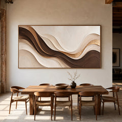 Textured & Impasto Art | Dark Flowing Elegance