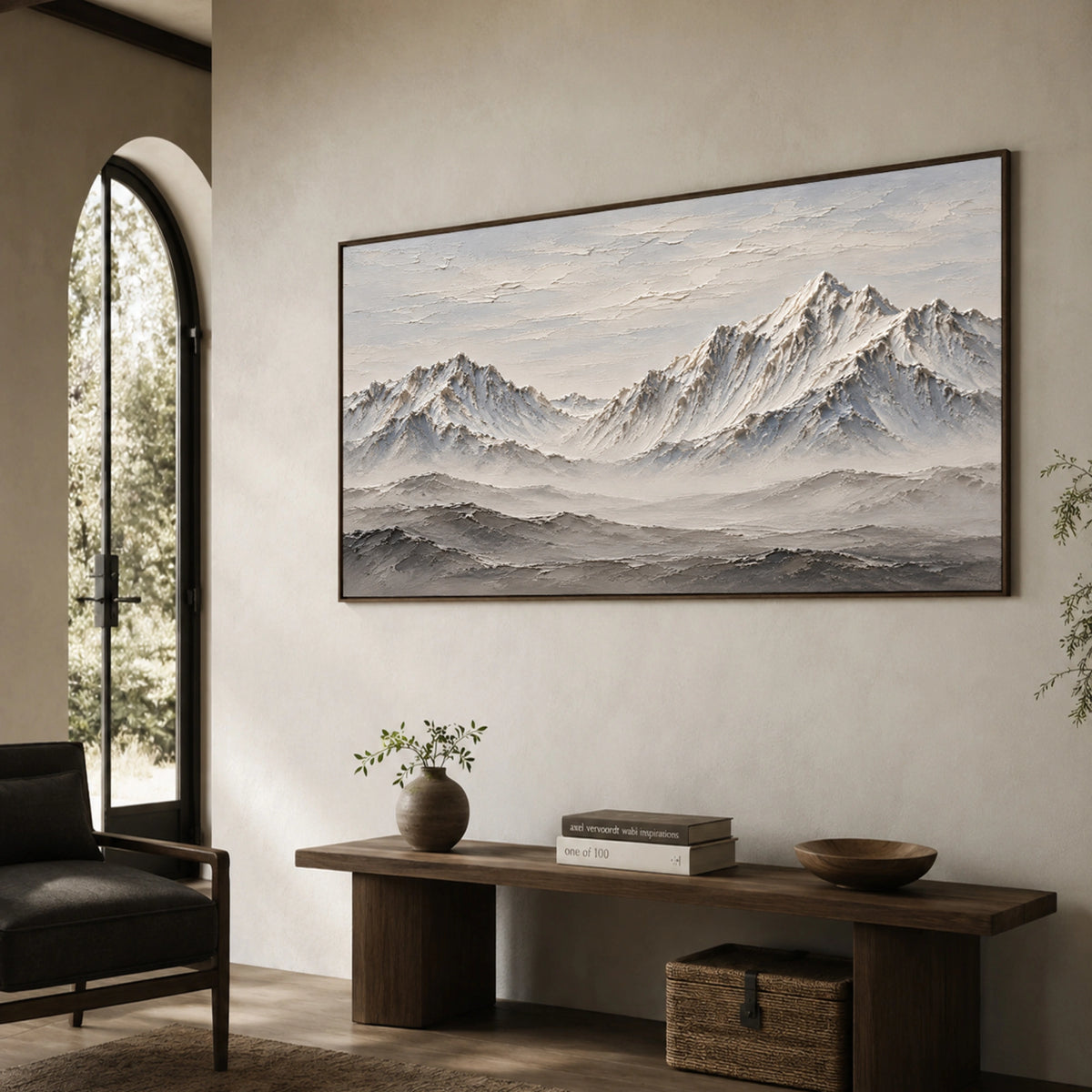 Textured & Impasto Art | Alpine Mist Layers