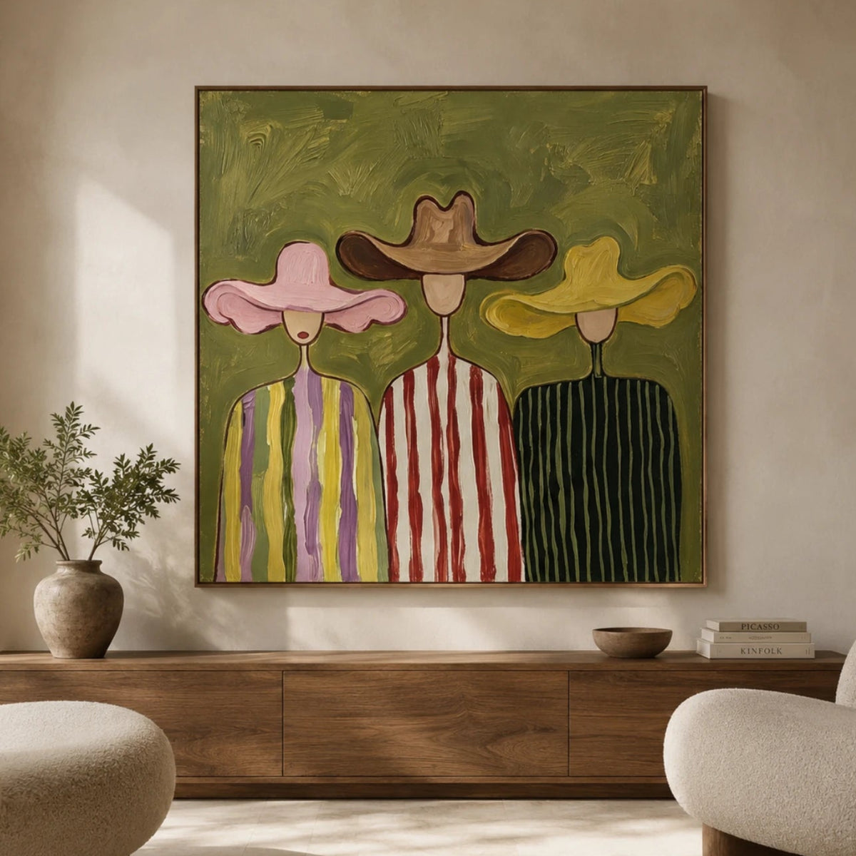 Vintage Americana Art｜Threefold Echo
