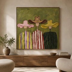 Vintage Americana Art｜Threefold Echo