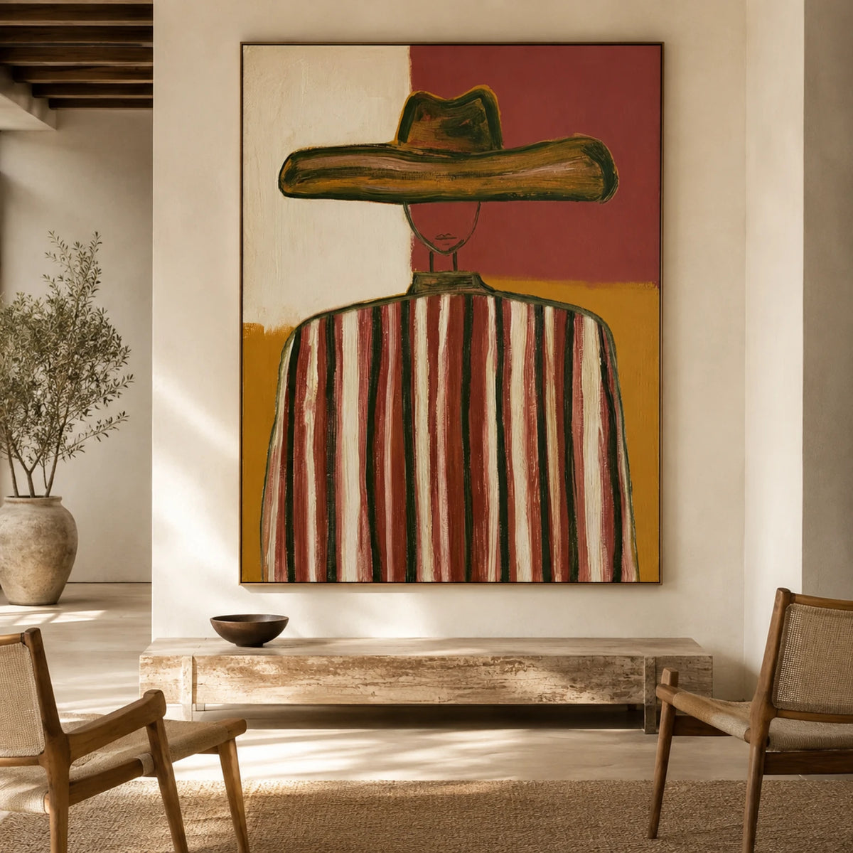 Vintage Americana Art｜The Crimson Wanderer