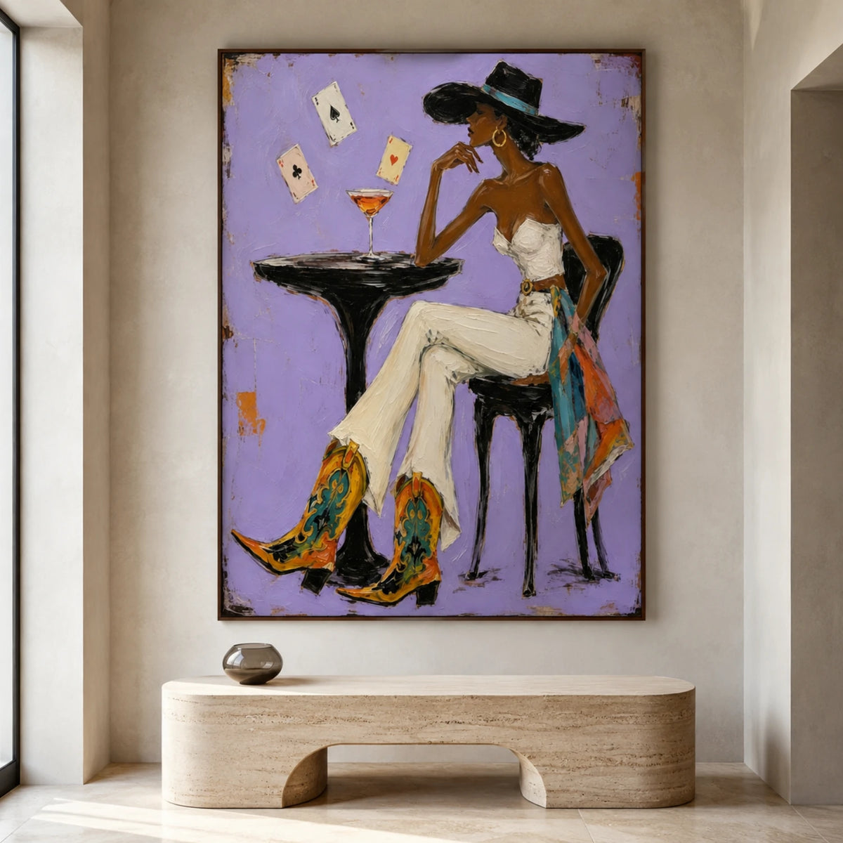 Western Pop Art｜Lavender Solitaire Hour