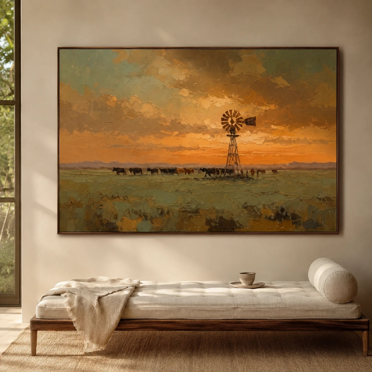 Western Landscapes Art｜Golden Silence Across the Prairie