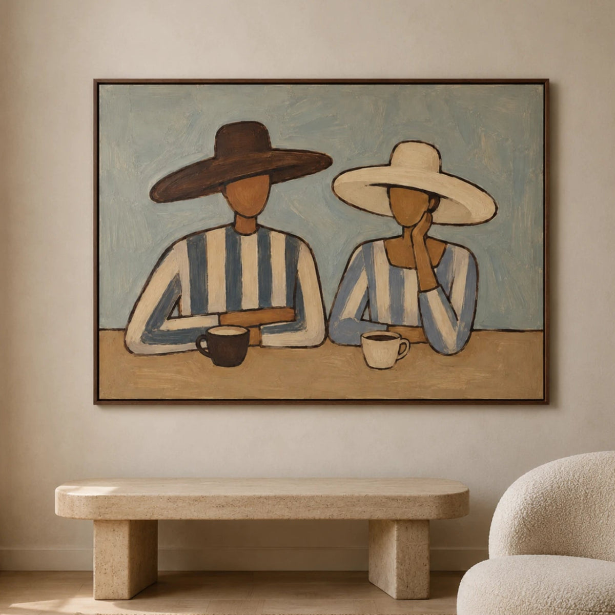 Vintage Americana Art｜A Quiet Afternoon Together