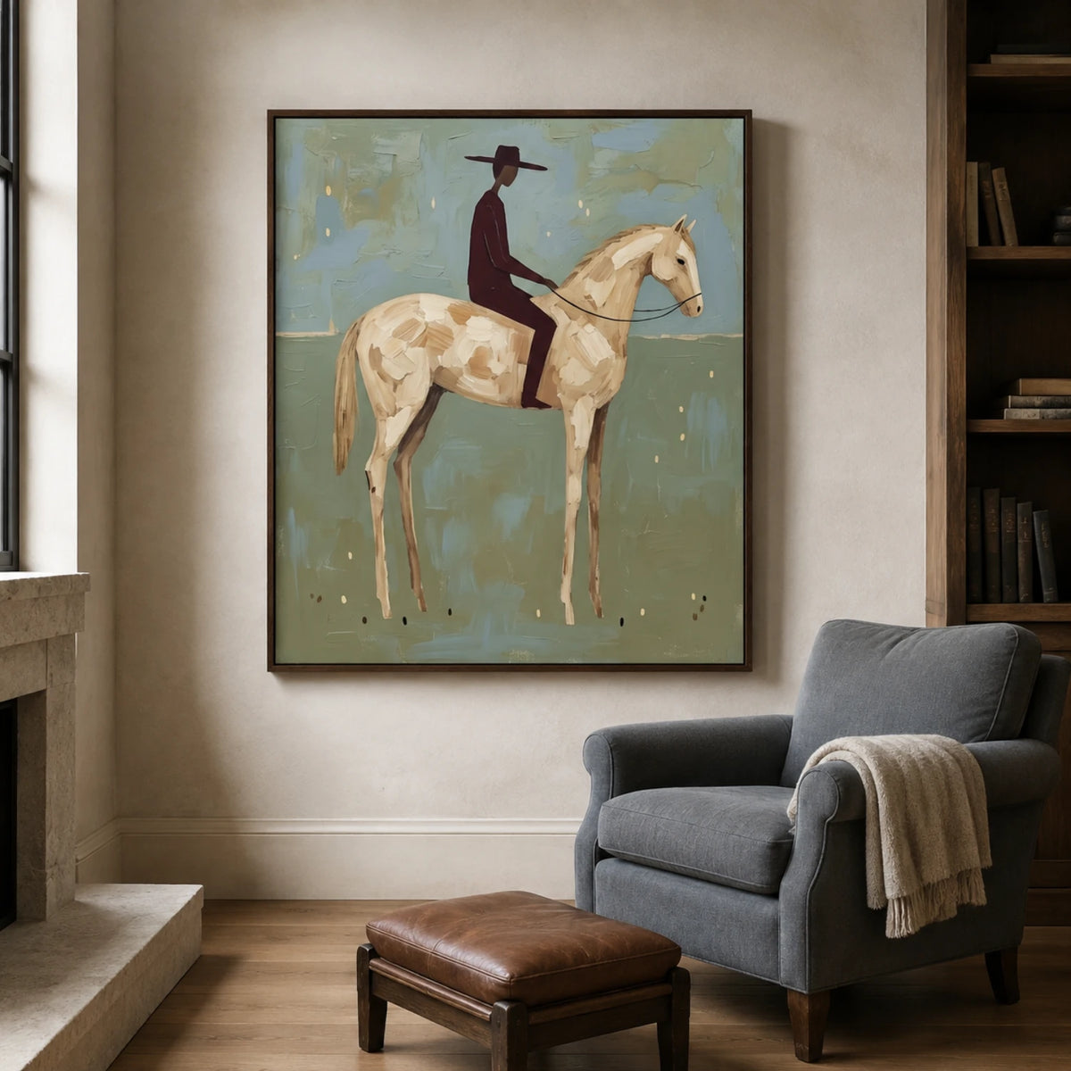 Vintage Americana Art｜Quiet Horizon