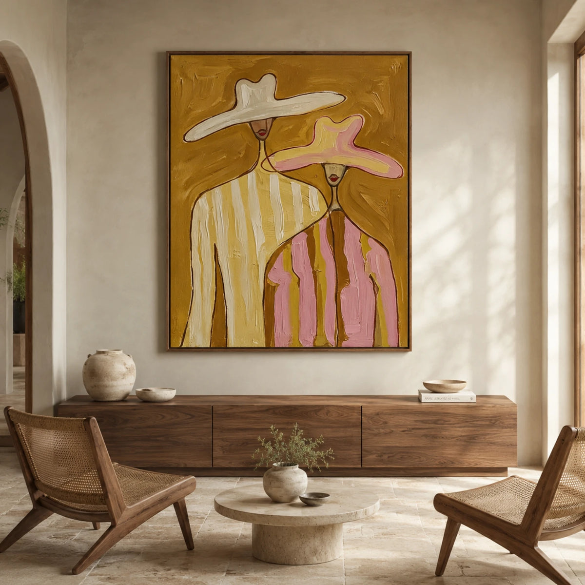 Vintage Americana Art｜Golden Hour Companions