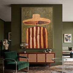 Vintage Americana Art｜Olive Desert Cadence