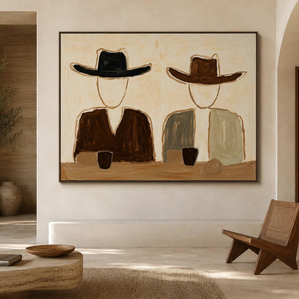 Vintage Americana Art｜Quiet Conversation