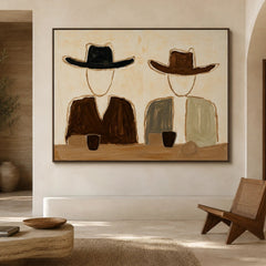 Vintage Americana Art｜Quiet Conversation