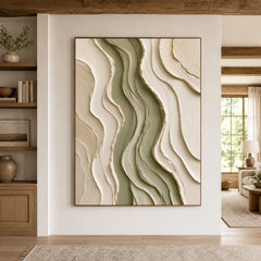 Textured & Impasto Art｜Sage Flow Layers
